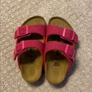 Girls Pink Birkenstock’s